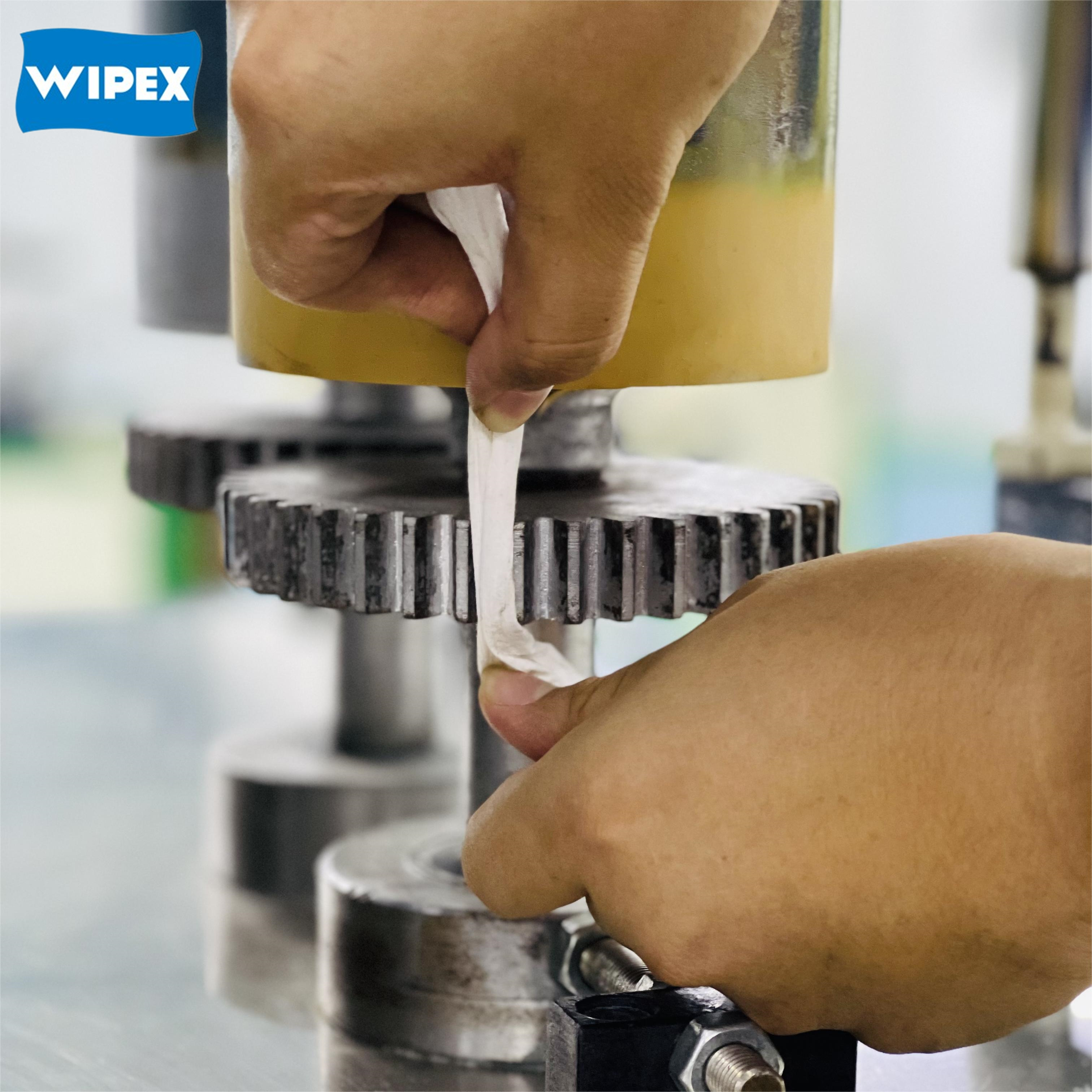 X60 Boxed Multi-purpose White Plain Pattern Industrial Cleaning Wipes