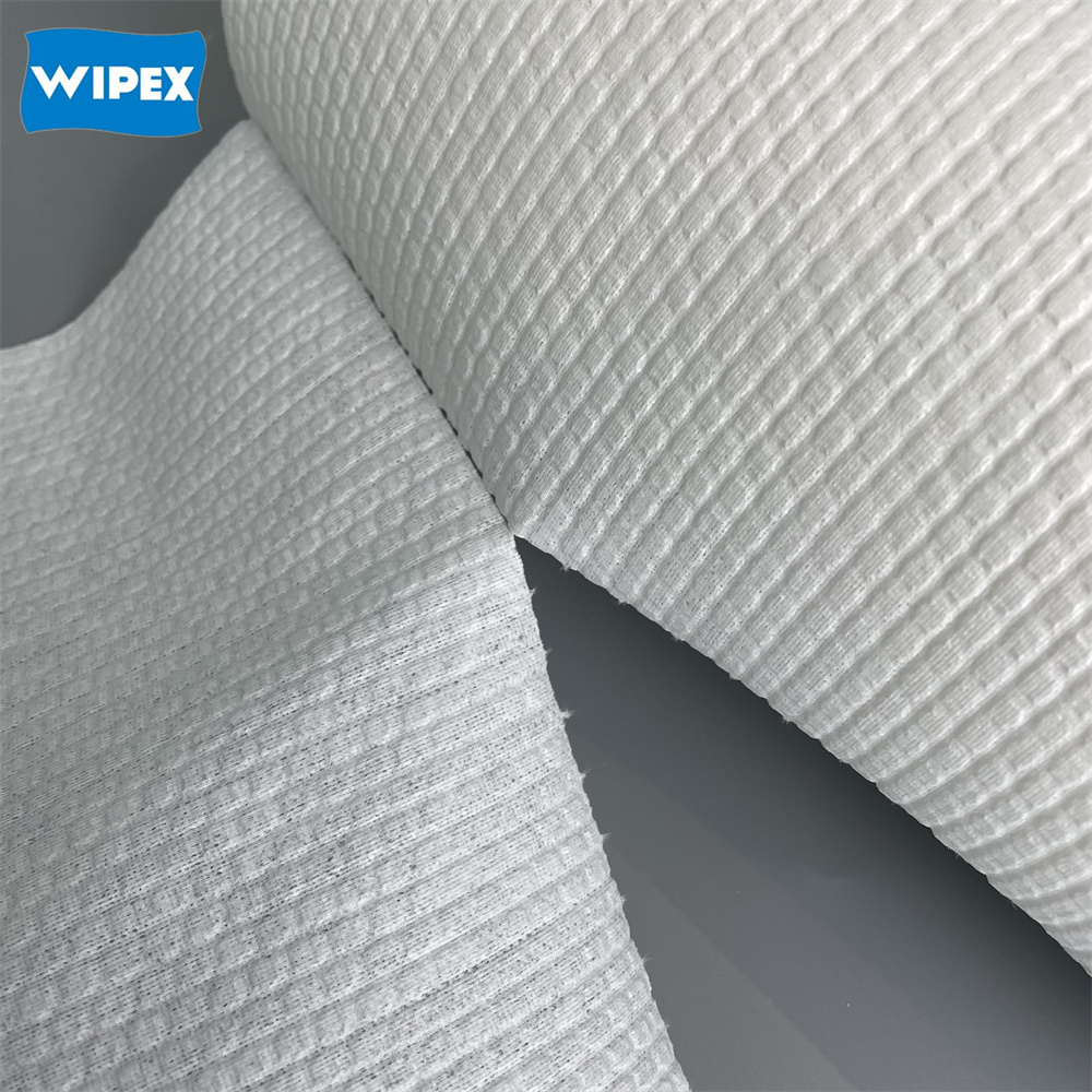 Hydroentangled PET Wood-Pulp Composite Industrial Degreasing Wipes