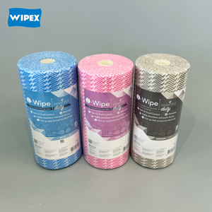 Multi-Purpose Viscose Polyester Washable Cleaning Wipes Roll