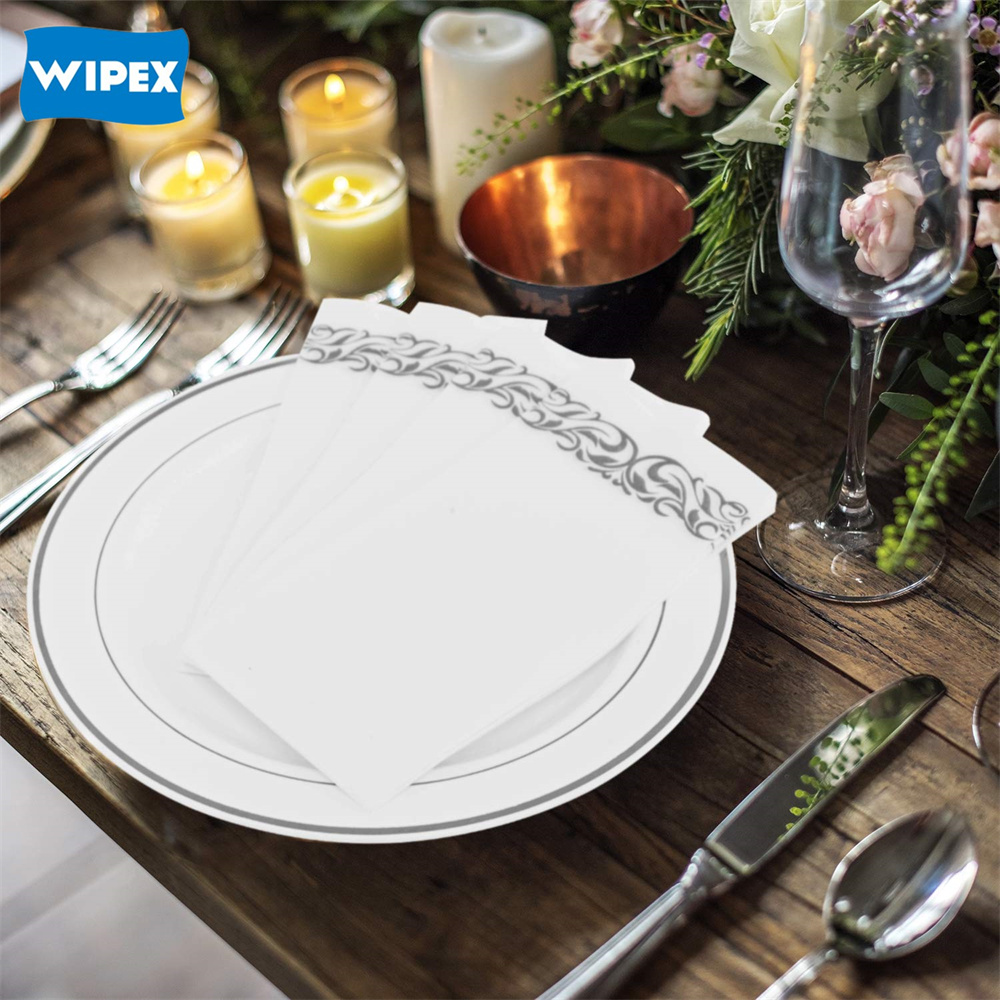 Disposable Linen-like Compostable Airlaid Napkins