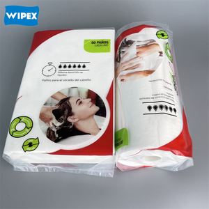 Disposable Biodegradable Hair Salon Towels Spunlace Nonwoven Hair Dry Towel
