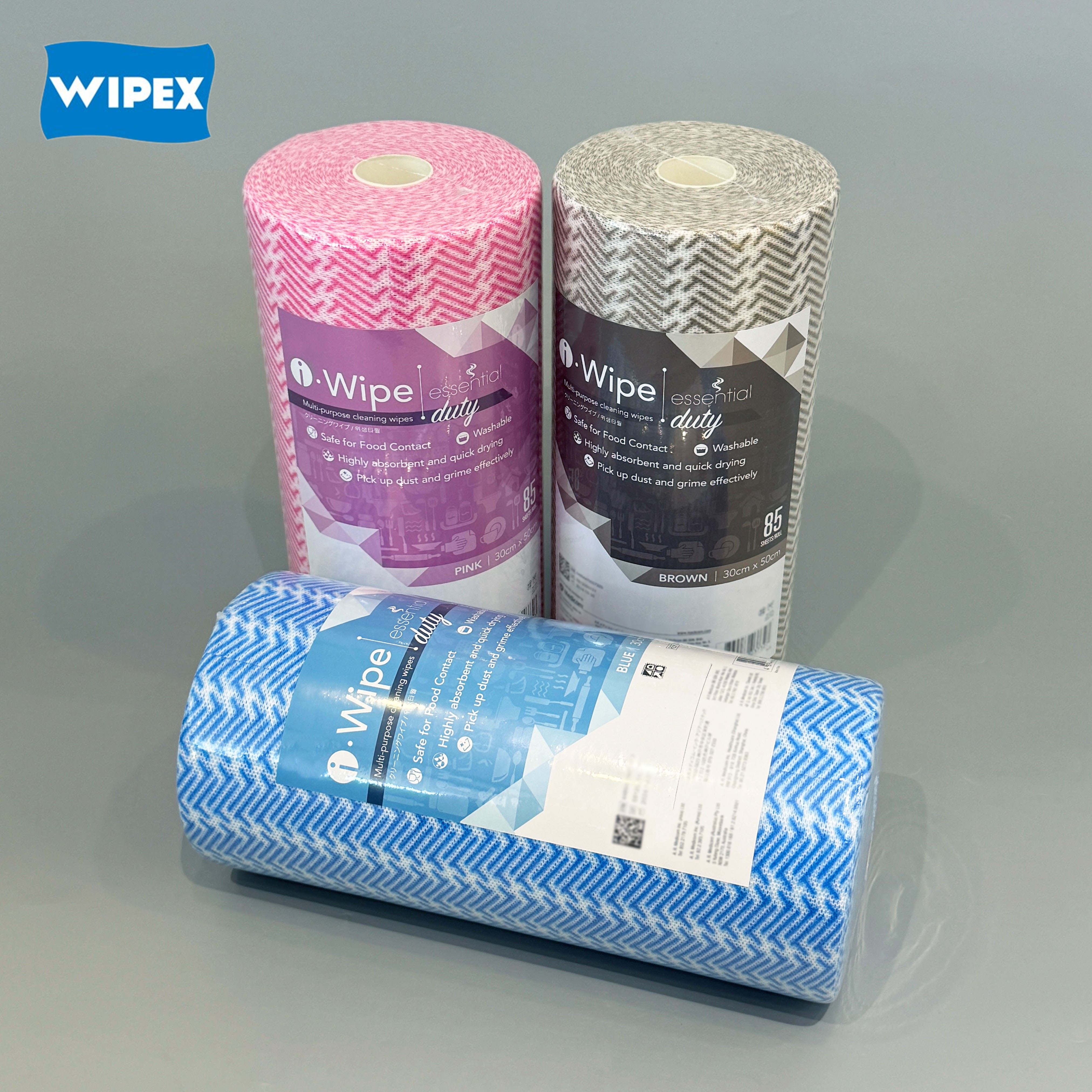 Multi-Purpose Viscose Polyester Washable Cleaning Wipes Roll