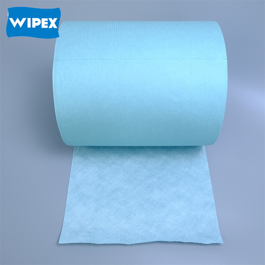 Multi-Use Disposable Industrial Wipes Durable Spunlace Nonwoven Cleaning Cloths