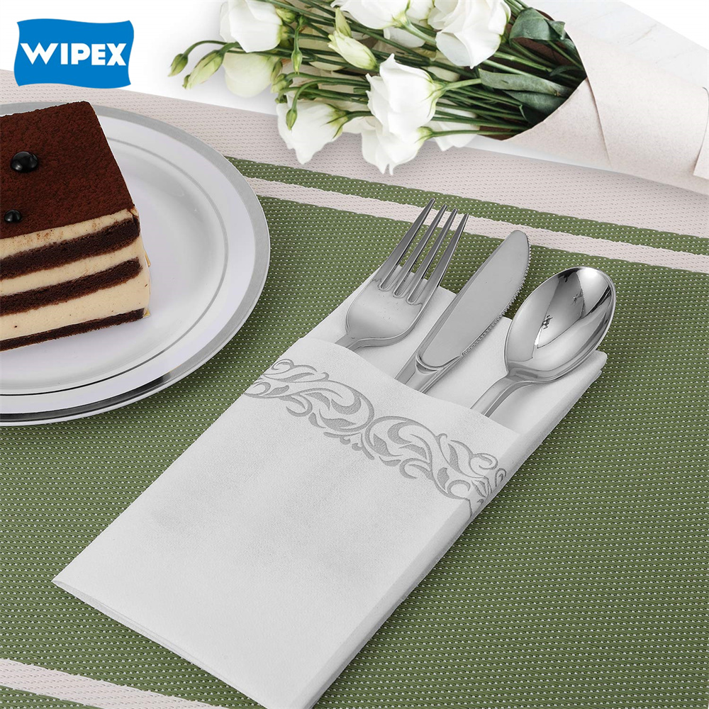 Disposable Linen-like Compostable Airlaid Napkins