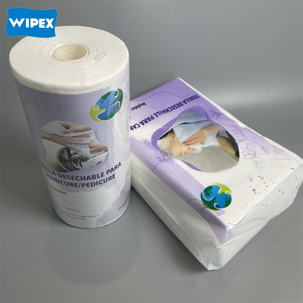 Disposable Biodegradable Hair Salon Towels Spunlace Nonwoven Hair Dry Towel