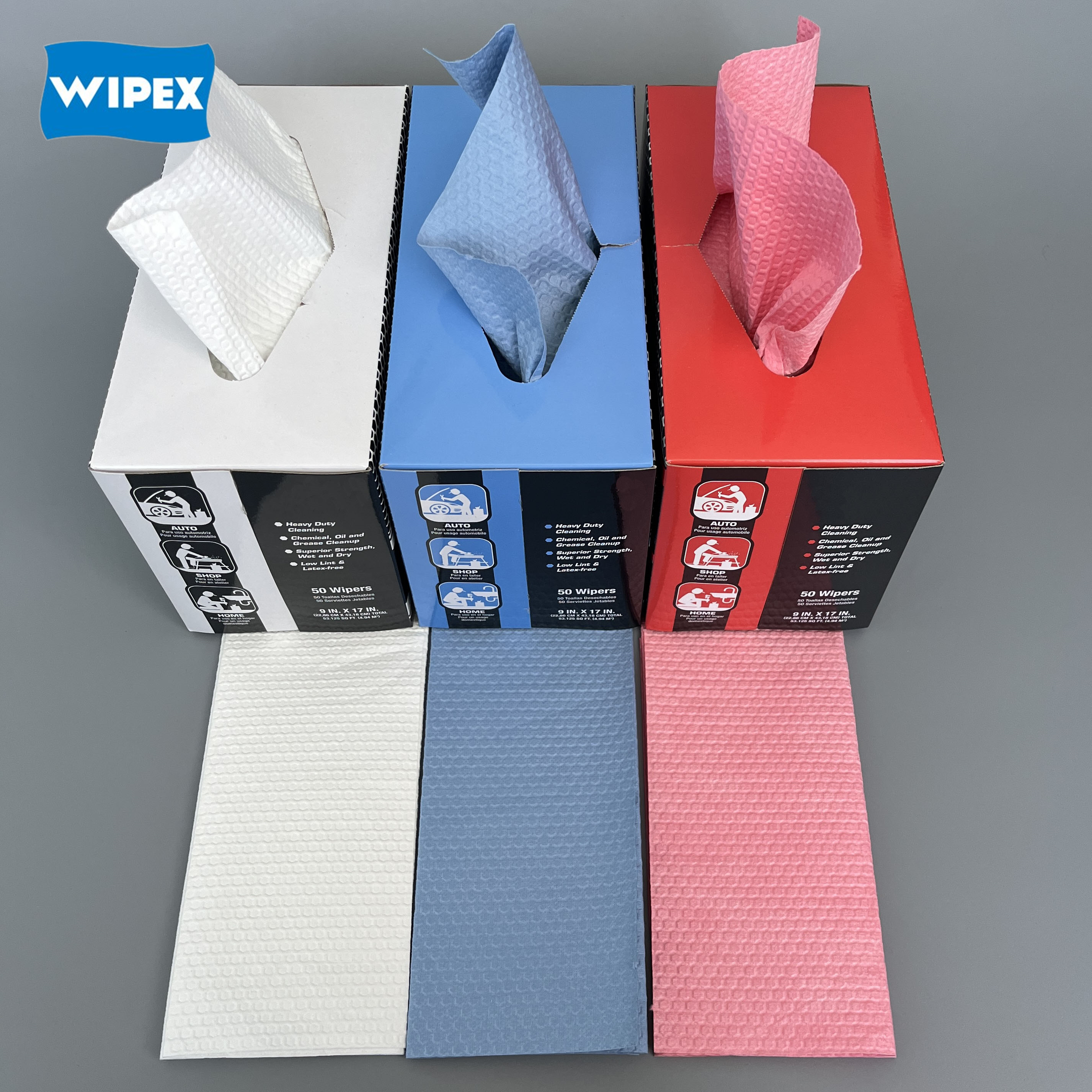 Heavy Duty Cleaning Wet and Dry Industrial Strength Wipers